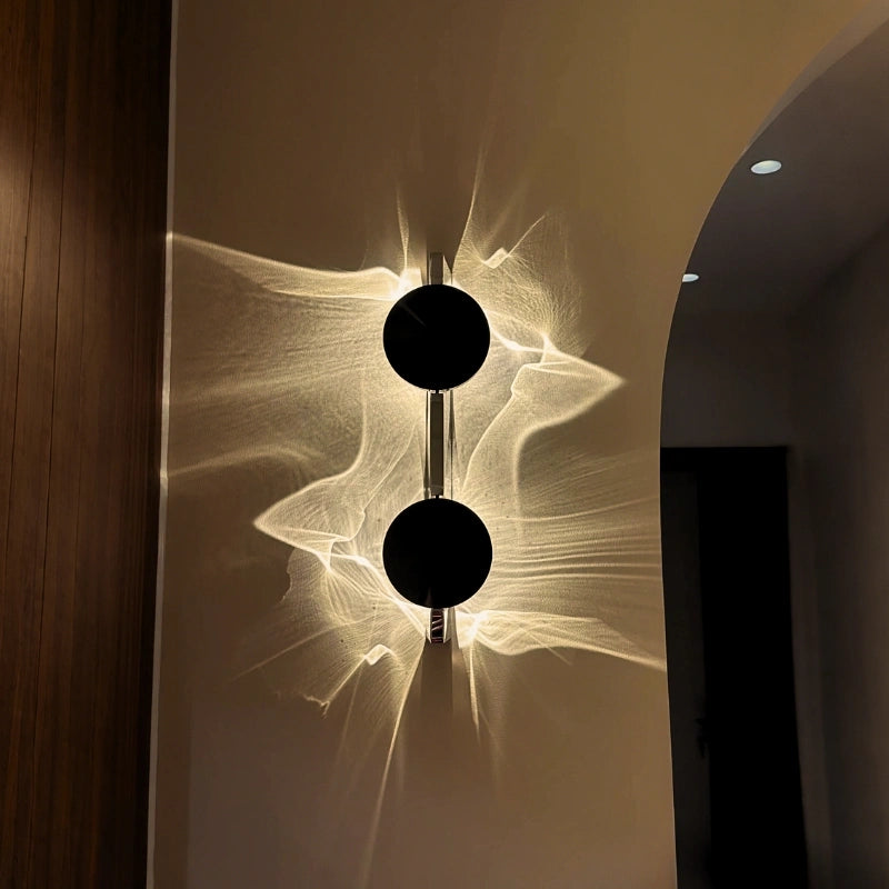 أبليك الحائط LED الفني ✨ سحر الأمواج المضيئة في منزلك