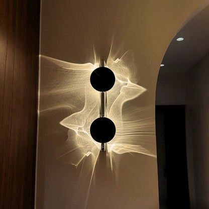 أبليك الحائط LED الفني ✨ سحر الأمواج المضيئة في منزلك