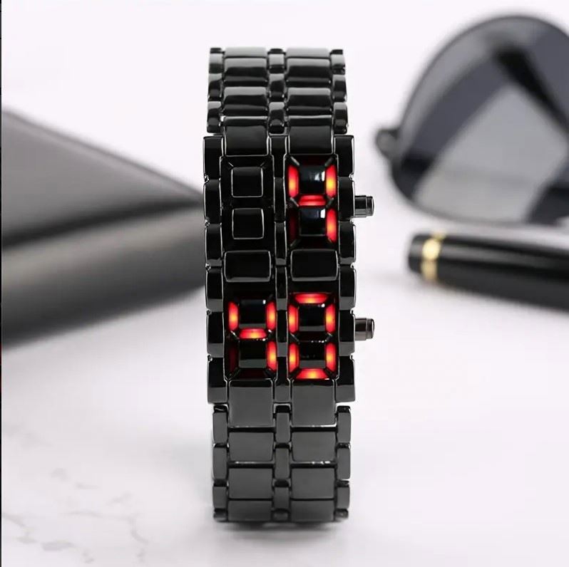ساعة LED-BINARY المستقبلية ✨ اندماج التكنولوجيا والأناقة الجريئة