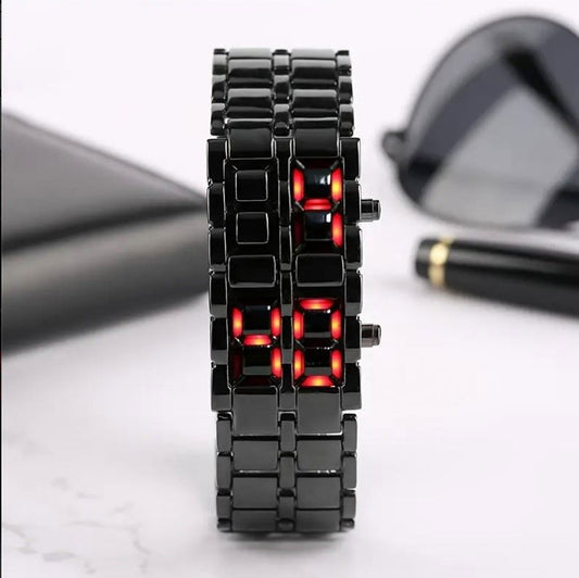 ساعة LED-BINARY المستقبلية ✨ اندماج التكنولوجيا والأناقة الجريئة