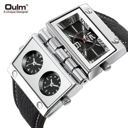 ساعة Oulm 9525: أيقونة التصميم الهندسي المبتكر ⌚🔥