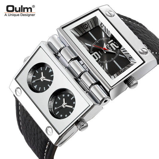 ساعة Oulm 9525: أيقونة التصميم الهندسي المبتكر ⌚🔥
