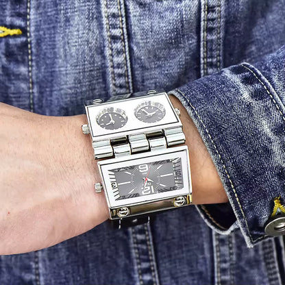 ساعة Oulm 9525: أيقونة التصميم الهندسي المبتكر ⌚🔥