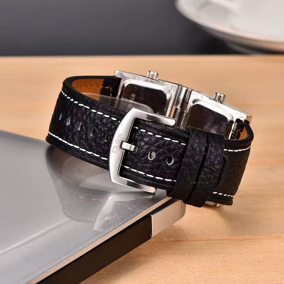 ساعة Oulm 9525: أيقونة التصميم الهندسي المبتكر ⌚🔥
