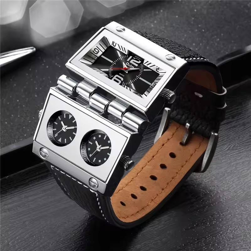 ساعة Oulm 9525: أيقونة التصميم الهندسي المبتكر ⌚🔥