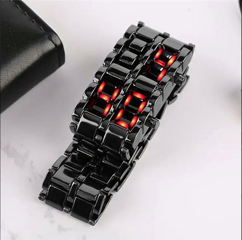 ساعة LED-BINARY المستقبلية ✨ اندماج التكنولوجيا والأناقة الجريئة