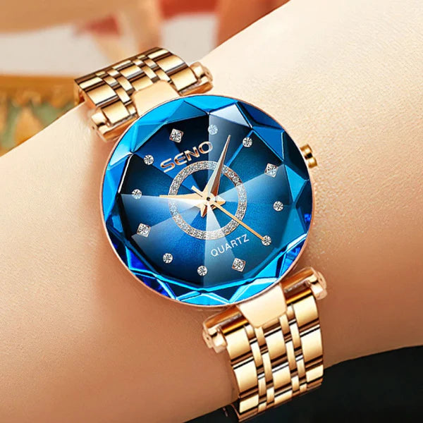 ساعة SENO Ocean Star ✨ فخامة المحيط وبريق الألماس