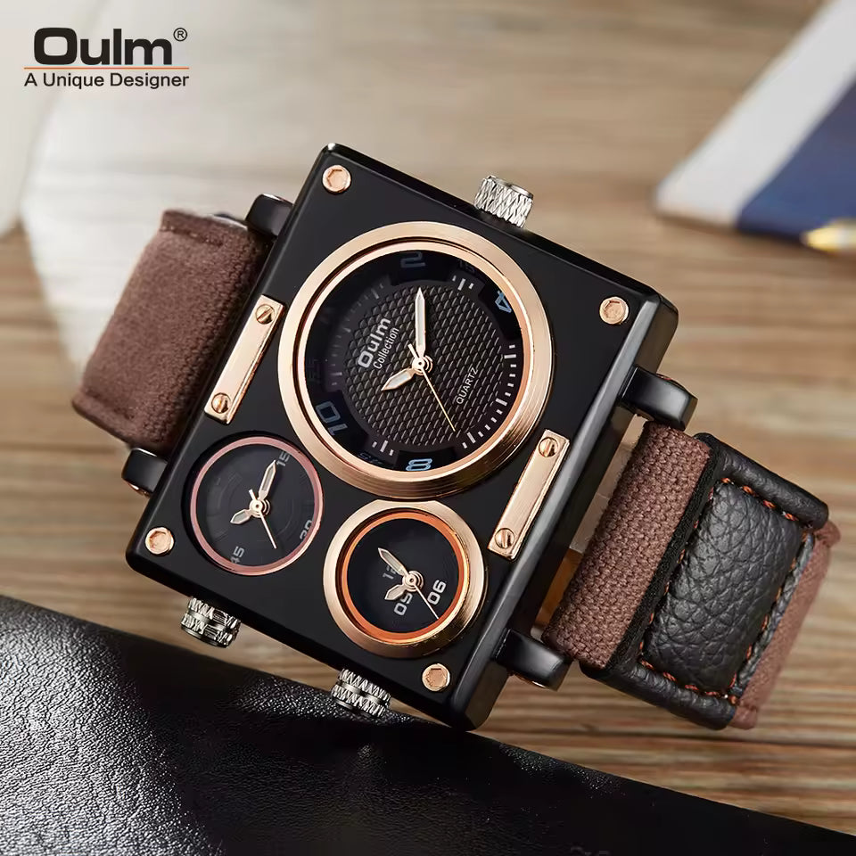 ساعة Oulm ✨ هيبة التصميم الصناعي وفخامة التميز