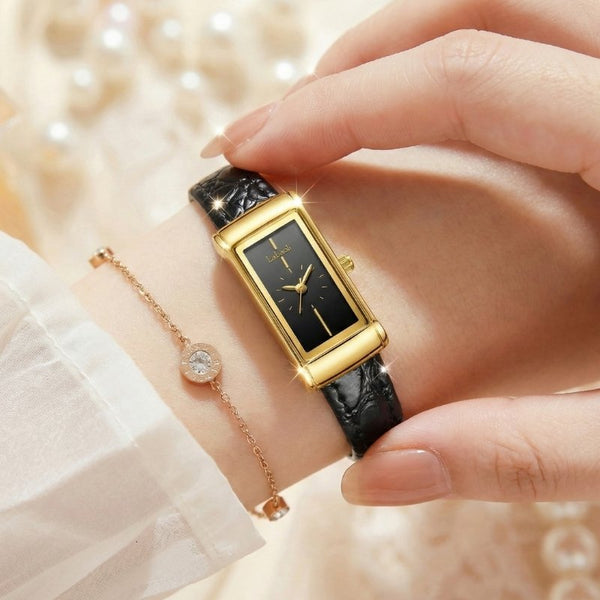 ساعة "إيليغانس" السوداء: بساطة تتحدث لغة الرقي ⌚🖤