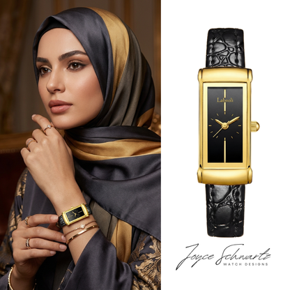ساعة "إيليغانس" السوداء: بساطة تتحدث لغة الرقي ⌚🖤