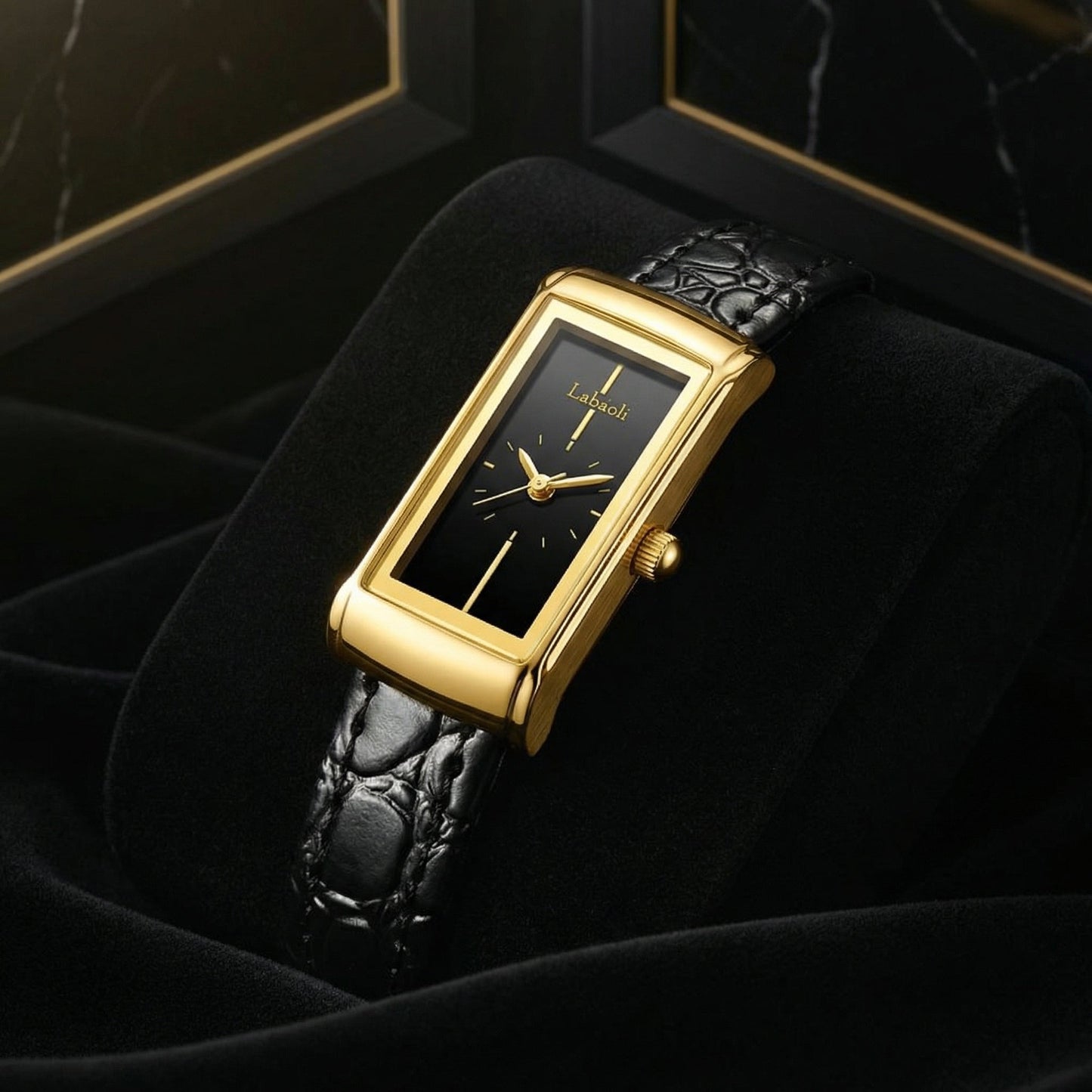 ساعة "إيليغانس" السوداء: بساطة تتحدث لغة الرقي ⌚🖤