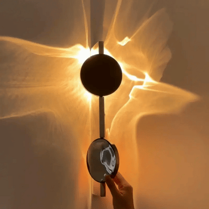 أبليك الحائط LED الفني ✨ سحر الأمواج المضيئة في منزلك